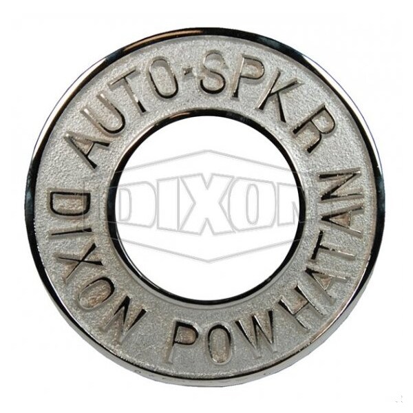 The Right Connection 24-209 Round Identification Plate, 2-1/2 x 7-5/8 in Nominal, Pipe x OD End Styl